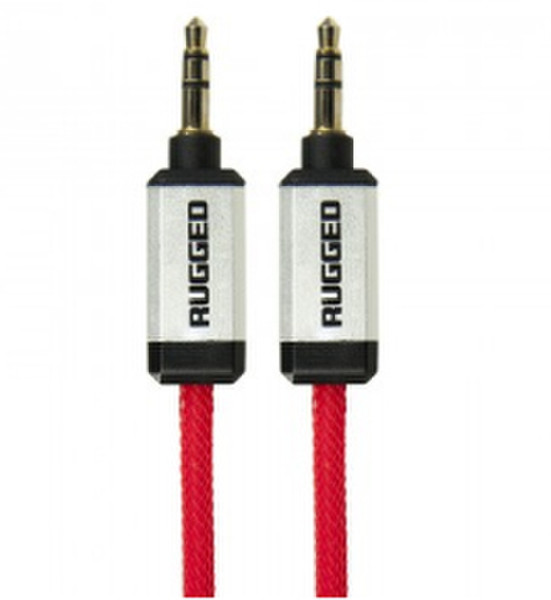 Gecko GG100068 1m 3.5mm 3.5mm Schwarz, Rot, Weiß Audio-Kabel