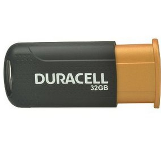 Duracell DRUSB32HP 32GB USB 3.0 (3.1 Gen 1) Type-A Black,Orange USB flash drive