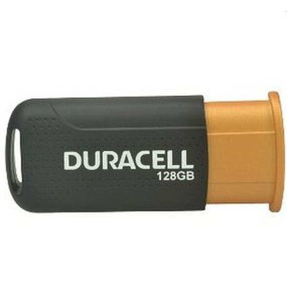 Duracell DRUSB128PR 128GB USB 3.0 (3.1 Gen 1) Type-A Black,Orange USB flash drive
