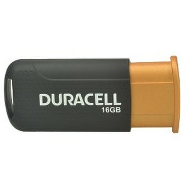 Duracell DRUSB16HP 16GB USB 3.0 (3.1 Gen 1) Type-A Black,Orange USB flash drive