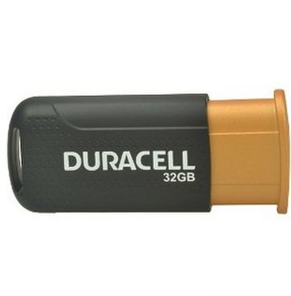 Duracell DRUSB32PR 32GB USB 3.0 (3.1 Gen 1) Type-A Black,Orange USB flash drive