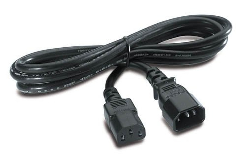 APC C13/C14 2.5m 2.5m C14 coupler C13 coupler Black power cable