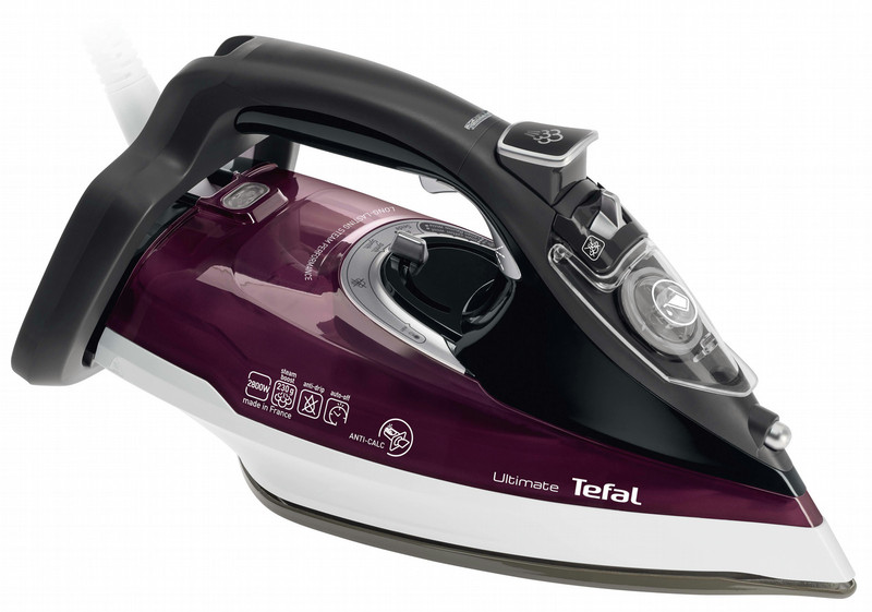 Tefal FV9740 Dry & Steam iron Durilium soleplate 2800W Black,Grey,White iron