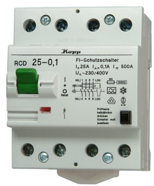 Kopp 752541019 4P 1module(s) circuit breaker