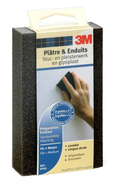 3M DW9095 Sanding sponge Medium/Fine grit manual sanding supply