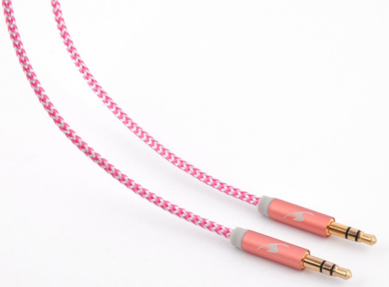 Bluestork TRENDY-AUX-W 1.2м 3.5mm 3.5mm Розовый аудио кабель