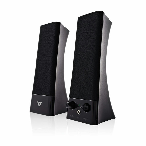 V7 USB Stereo-Lautsprecher – für Laptops und Desktops