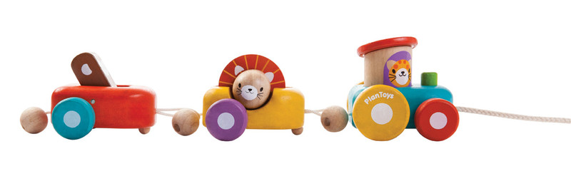 PlanToys Happy Engine Wood Multicolour push & pull toy