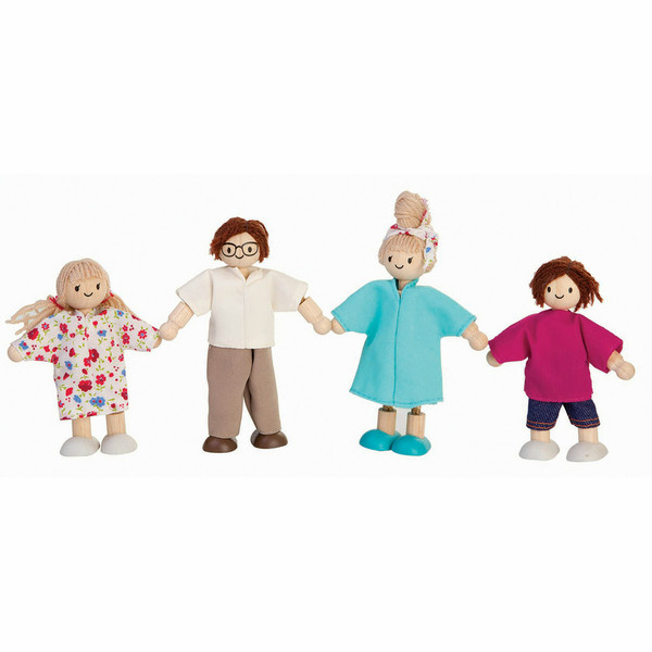 PlanToys Modern Doll Family Mädchen Mehrfarben 4Stück(e) Kinderspielzeugfiguren-Set