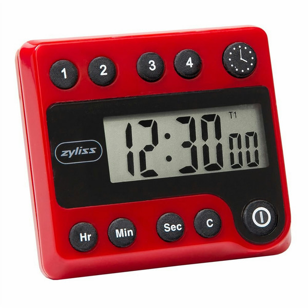 Zyliss E970027 Digital kitchen timer Черный, Красный кухонный таймер