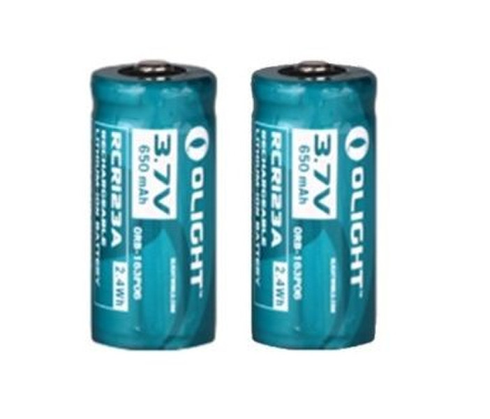 Olight RCR123 Lithium-Ion 650mAh 3.7V rechargeable battery