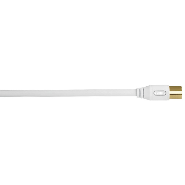 Hama 00127196 3m White coaxial cable