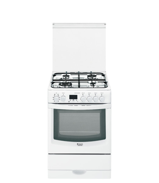 Hotpoint CX65SFA(W) F /HA S Freistehend Gas hob A Weiß Küchenherd