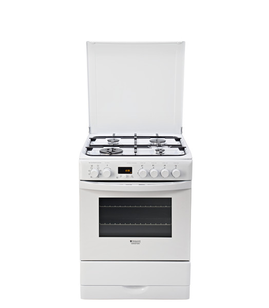 Hotpoint H6GMP1AE W Freestanding Gas hob A White cooker