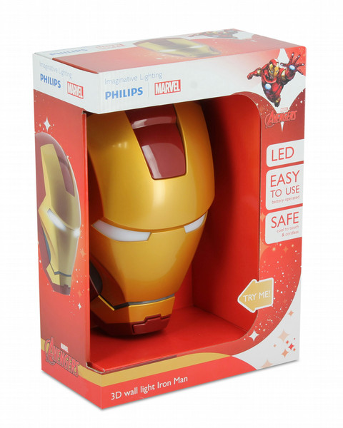 Philips Marvel IronMan Wall LED Gold,Red baby night-light