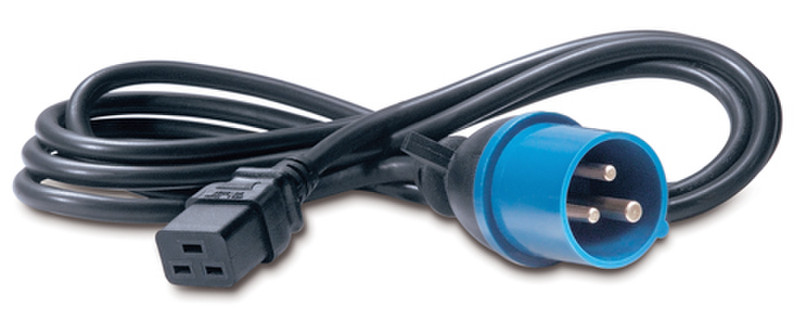APC C19/IEC309 2.5m 2.5м IEC 309 C19 coupler Черный, Синий кабель питания