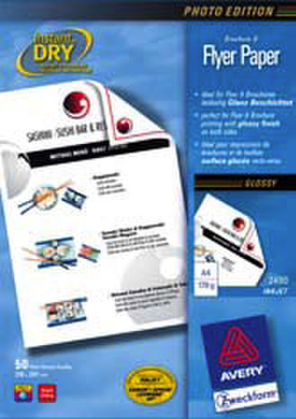 Avery Inkjet paper, 110 g A4 Mat inkjet paper