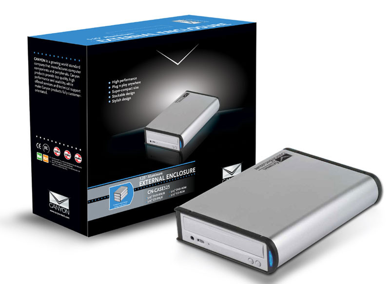 Canyon Portable HDD CN-CASE525 Silver