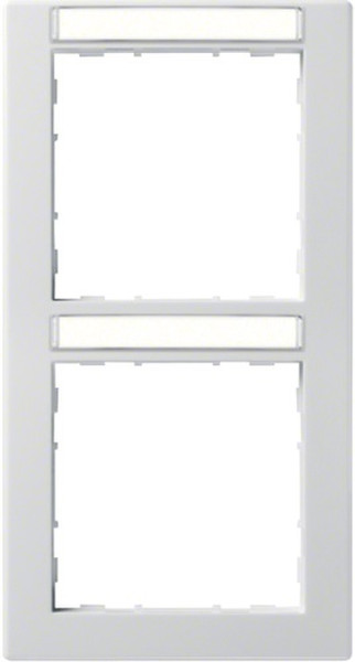 Hager WYR120BS Белый рамка для розетки/выключателя