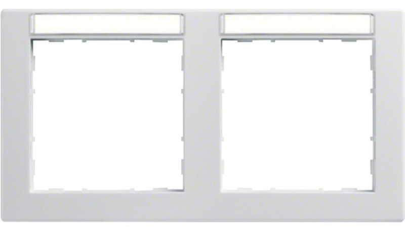 Hager WYR120BW Белый рамка для розетки/выключателя