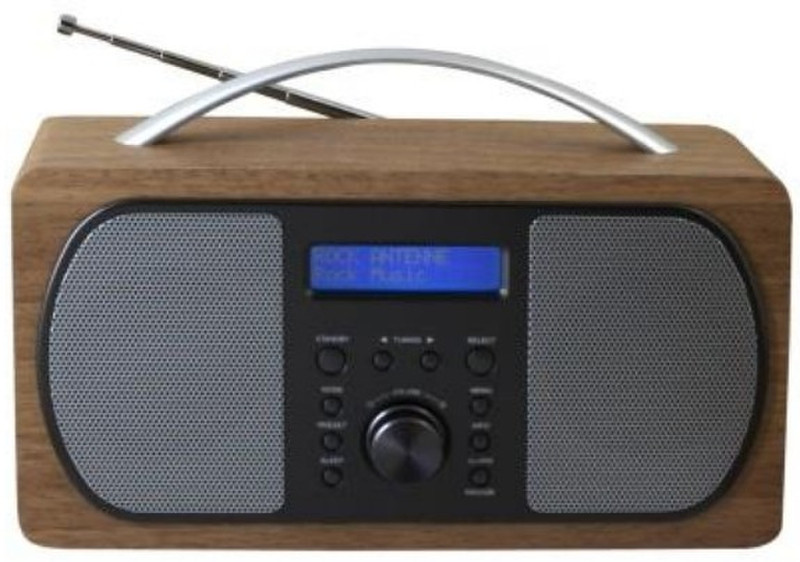 Soundmaster DAB600 Uhr Digital Braun Radio