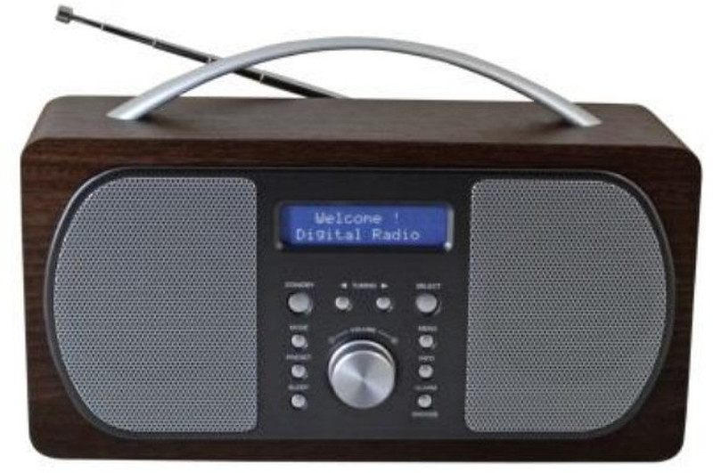 Soundmaster DAB600 Uhr Digital Braun Radio