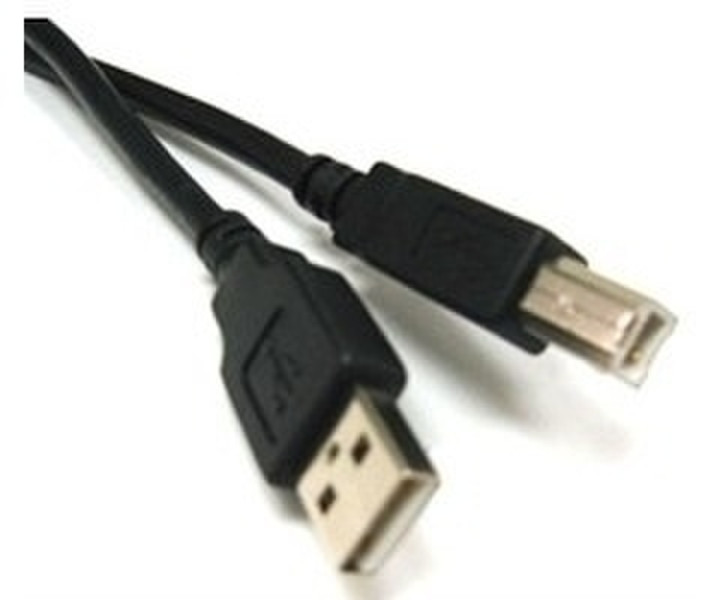 Micropac USB 2.0 Cable - 1m 1м USB A USB B Черный кабель USB