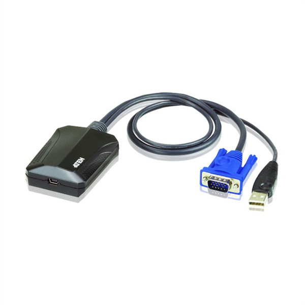Aten CV211 Черный, Синий адаптер для видео кабеля