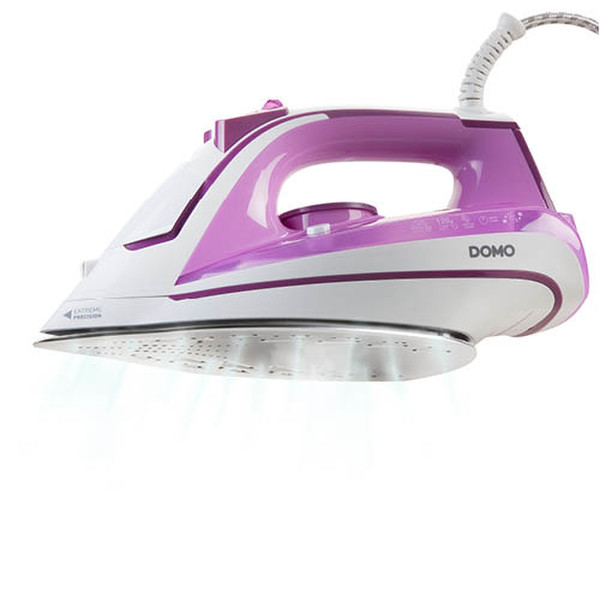 Domo DO7051S Steam iron Stainless Steel soleplate 2200W Purple,White iron
