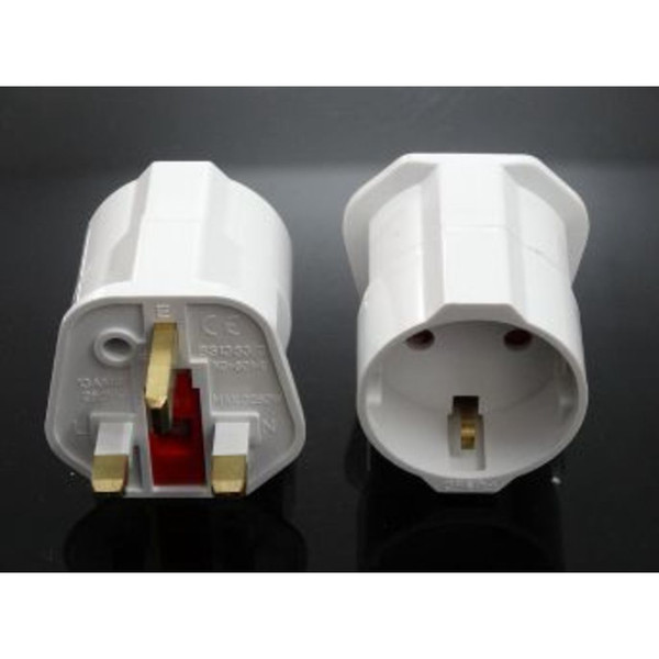 Synergy 21 135137 Type D (UK) Type F (Schuko) White power plug adapter