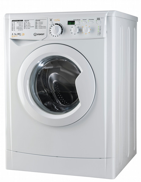 Indesit EWDD7125WIT Отдельностоящий Фронтальная загрузка A Белый стирально-сушильная машина