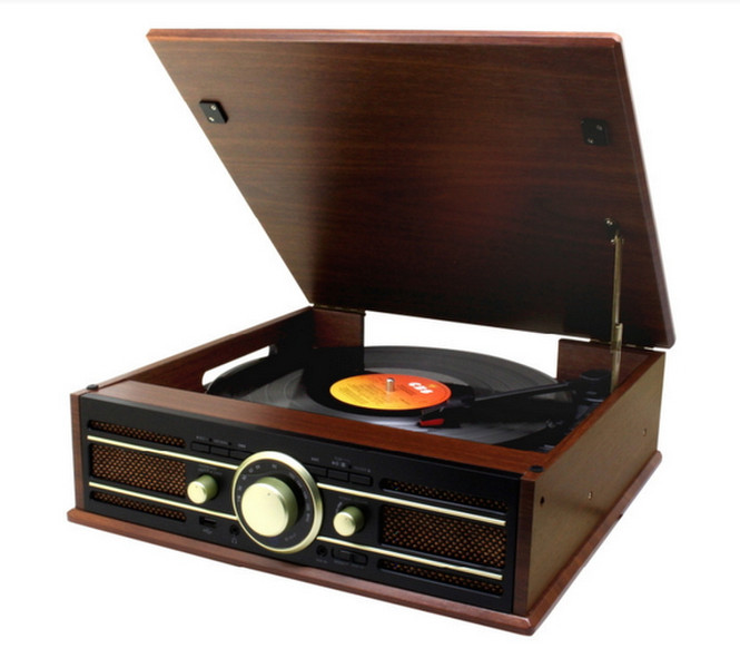 Soundmaster PL550BR Brown audio turntable