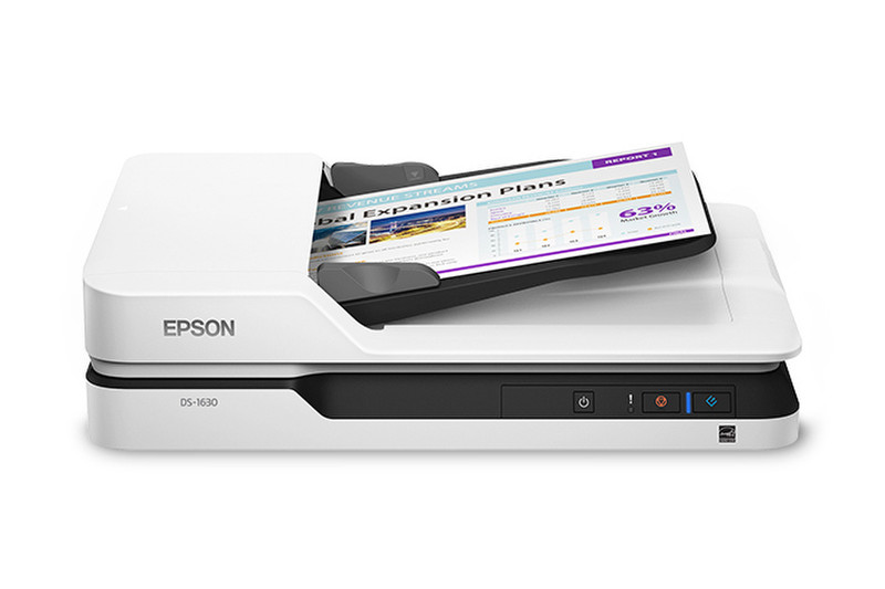 Epson DS-1630 Планшетный 1200 x 1200dpi A4 Черный, Белый