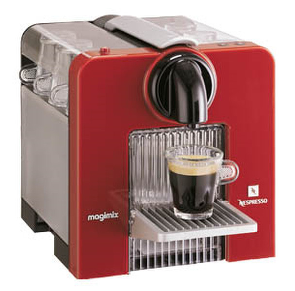 Magimix Le Cube M220 Auto Pod coffee machine 1L 3cups Red