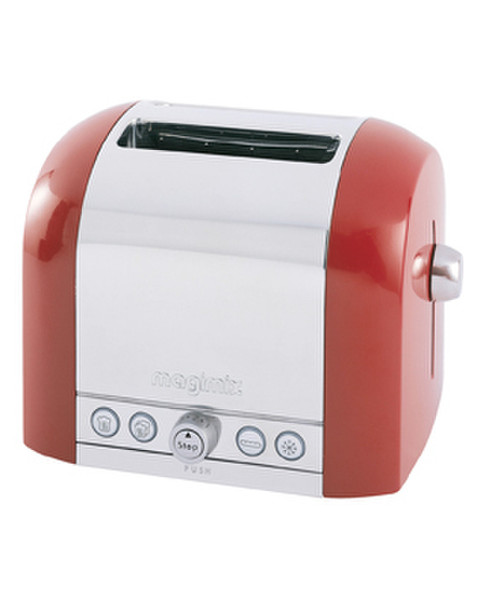 Magimix Le Toaster 2 2Scheibe(n) 1150W Rot, Silber Toaster