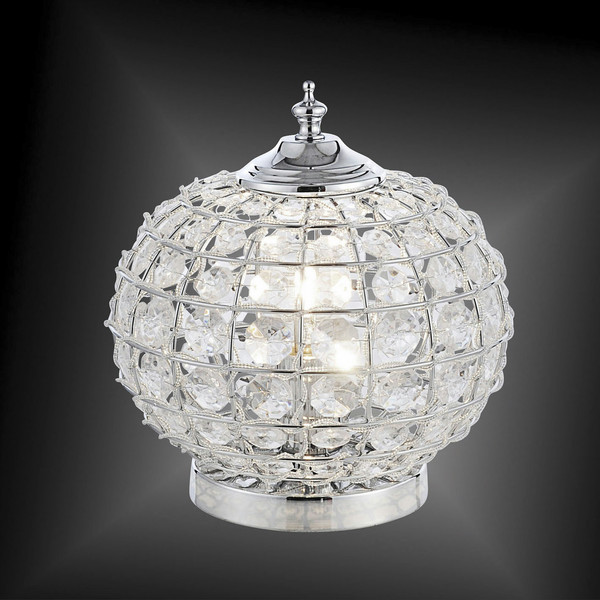 Carrefour 174566 Хром, Нержавеющая сталь, Прозрачный настольная лампа