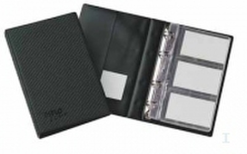 Jalema Set of 10 business card holders 21 x 12.8 cm Diplo-Line Black ring binder
