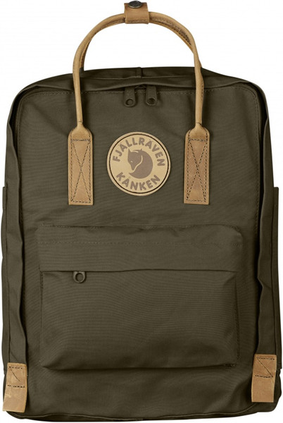 Fjällräven Kånken No. 2 Хлопок, Кожа, Полиэстер Оливковый