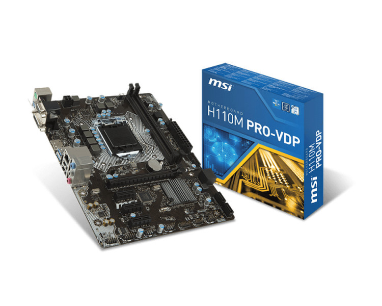 MSI H110M PRO-VDP Intel H110 LGA1151 Micro ATX motherboard