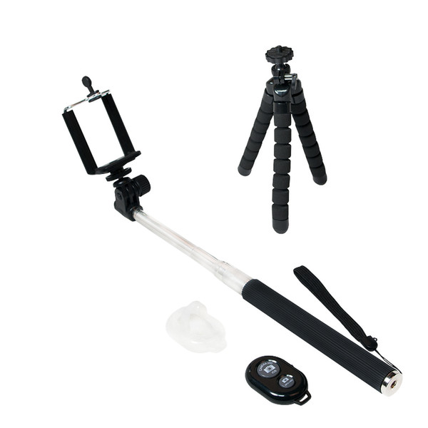 LogiLink Bluetooth Selfie Monopod with Tripod and Remote Control
