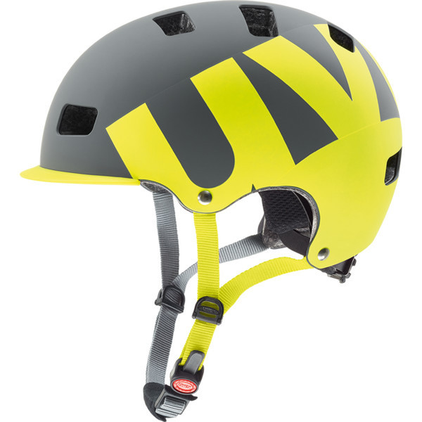 Uvex hlmt 5 bike pro Half shell Серый, Лайм велосипедный шлем