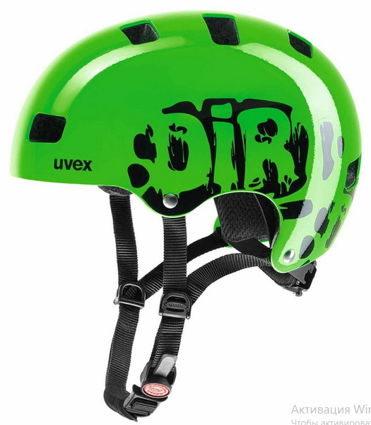 Uvex kid 3 Half shell Black,Green bicycle helmet
