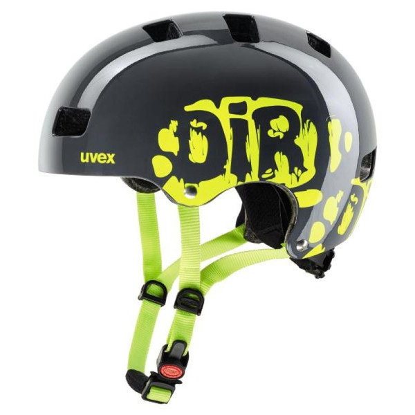 Uvex kid 3 Half shell Черный, Зеленый велосипедный шлем