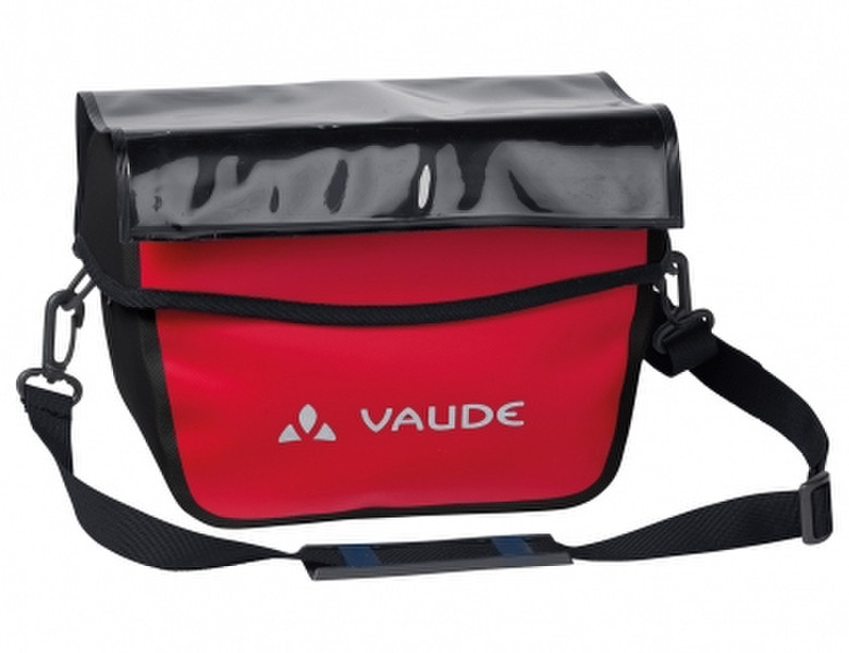VAUDE Aqua Box Vorderseite Fahrradtasche 6l Polyamid, Thermoplastische Polyurethane (TPU) Schwarz, Rot