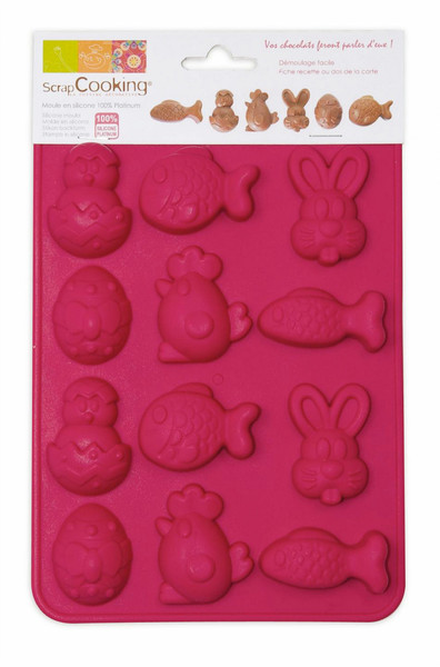 ScrapCooking 6726 Silikon Pink Süßigkeiten- & Schokoladenformen
