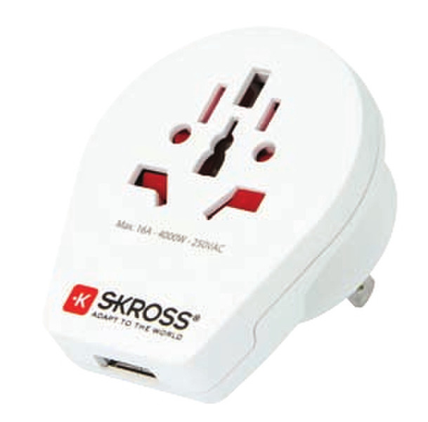 Skross 1.500262 Universal Type B White power plug adapter
