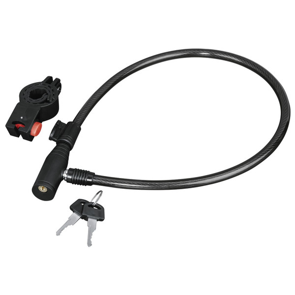 Hama 00178109 Black 650mm Cable lock bicycle/motorcycle lock