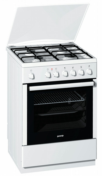 Gorenje K63236AW Отдельностоящий Gas hob A Белый