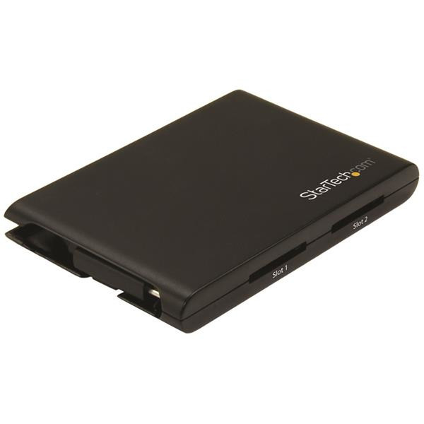 StarTech.com Dual-Slot SD Card Reader/Writer - USB 3.0 with USB-C - SD 4.0, UHS II card reader