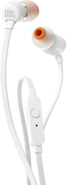 JBL T110 In-ear Binaural Wired White